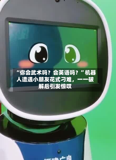 “你会武术吗？会英语吗？”机器人遭遇小朋友花式刁难，一一破解后引发惊叹