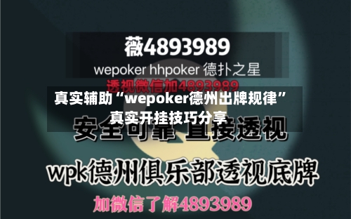 真实辅助“wepoker德州出牌规律”真实开挂技巧分享-第3张图片