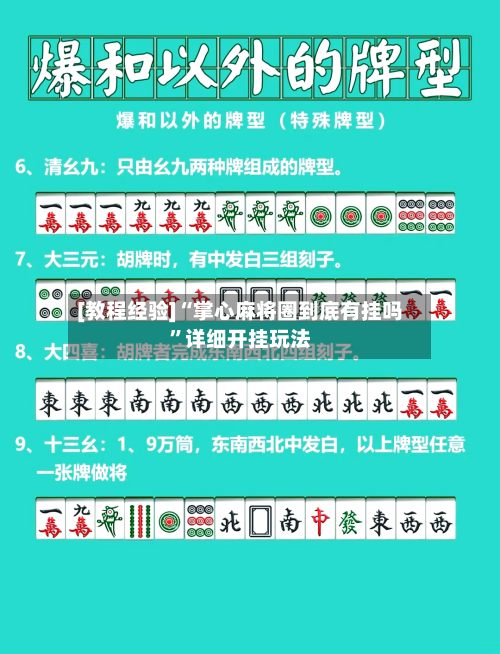 [教程经验]“掌心麻将圈到底有挂吗	”详细开挂玩法-第2张图片