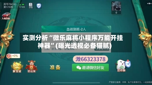 实测分析“微乐麻将小程序万能开挂神器	”(曝光透视必备猫腻)-第3张图片