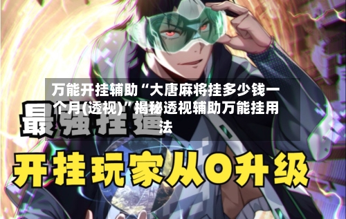 万能开挂辅助“大唐麻将挂多少钱一个月(透视)”揭秘透视辅助万能挂用法-第2张图片