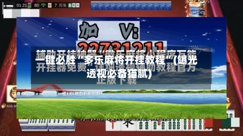 一键必胜“多乐麻将开挂教程”(曝光透视必备猫腻)-第2张图片