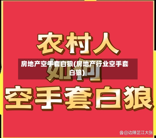 房地产空手套白狼(房地产行业空手套白狼)