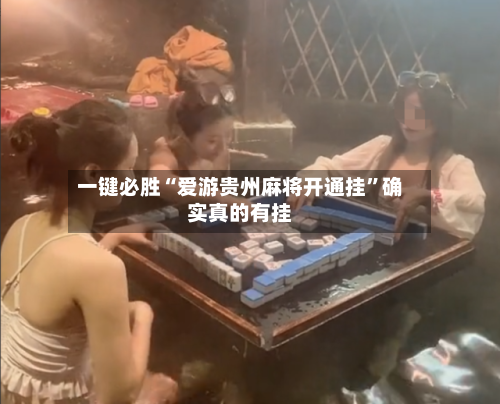 一键必胜“爱游贵州麻将开通挂”确实真的有挂-第3张图片