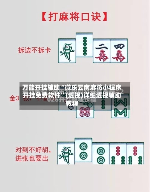 万能开挂辅助“微乐云南麻将小程序开挂免费软件”(透视)详细透视辅助教程-第3张图片