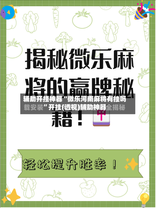 辅助开挂神器“微乐河南麻将有挂吗”开挂(透视)辅助神器-第2张图片