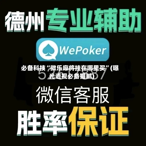 必备科技“微乐麻将挂在哪里买”(曝光透视必备猫腻)-第2张图片