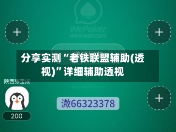分享实测“老铁联盟辅助(透视)”详细辅助透视-第3张图片