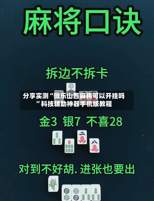 分享实测“微乐山西麻将可以开挂吗”科技辅助神器手机版教程-第2张图片