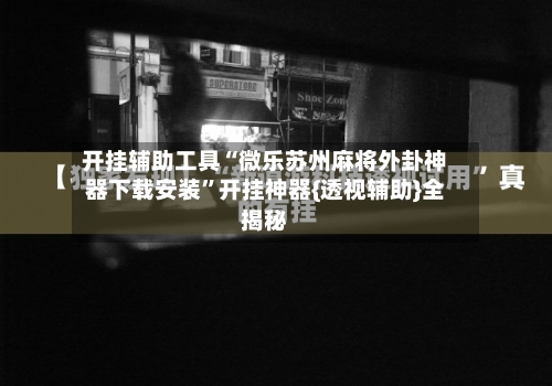 开挂辅助工具“微乐苏州麻将外卦神器下载安装”开挂神器{透视辅助}全揭秘-第2张图片