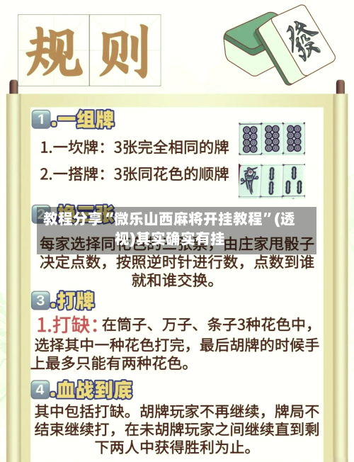 教程分享“微乐山西麻将开挂教程”(透视)其实确实有挂-第2张图片