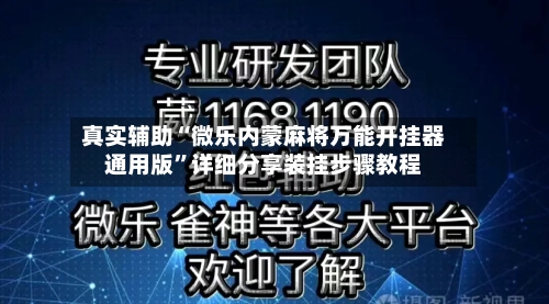 真实辅助“微乐内蒙麻将万能开挂器通用版”详细分享装挂步骤教程-第3张图片