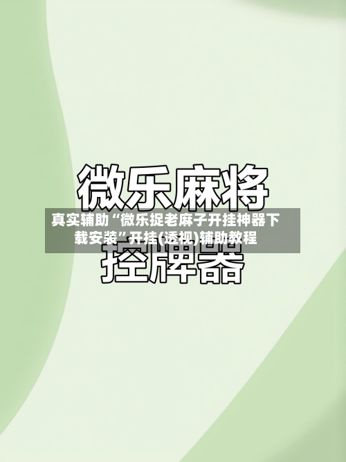 真实辅助“微乐捉老麻子开挂神器下载安装”开挂(透视)辅助教程-第2张图片