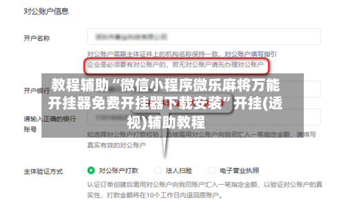 教程辅助“微信小程序微乐麻将万能开挂器免费开挂器下载安装	”开挂(透视)辅助教程-第2张图片