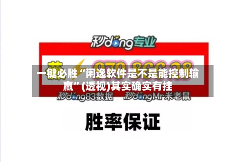 一键必胜“闲逸软件是不是能控制输赢”(透视)其实确实有挂-第3张图片