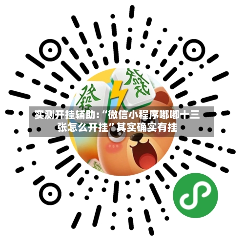 实测开挂辅助:“微信小程序嘟嘟十三张怎么开挂	”其实确实有挂-第2张图片