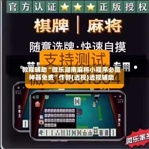 教程辅助“微乐湖南麻将小程序必赢神器免费”作弊(透视)透视辅助-第2张图片
