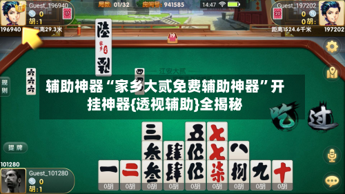 辅助神器“家乡大贰免费辅助神器”开挂神器{透视辅助}全揭秘-第3张图片