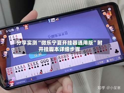 分享实测“微乐宁夏开挂器通用版”附开挂脚本详细步骤