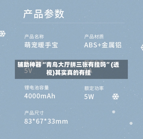 辅助神器“青鸟大厅拼三张有挂吗	”(透视)其实真的有挂-第2张图片