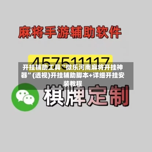 开挂辅助工具“微乐河南麻将开挂神器	”(透视)开挂辅助脚本+详细开挂安装教程-第2张图片