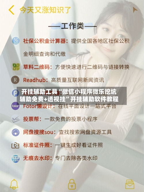 开挂辅助工具“微信小程序微乐挖坑辅助免费+透视挂”开挂辅助软件教程-第2张图片