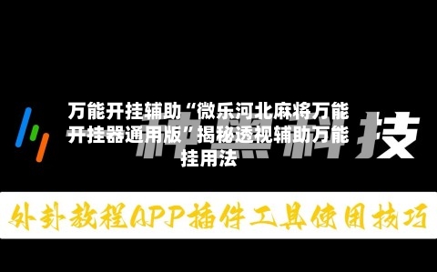 万能开挂辅助“微乐河北麻将万能开挂器通用版”揭秘透视辅助万能挂用法-第3张图片