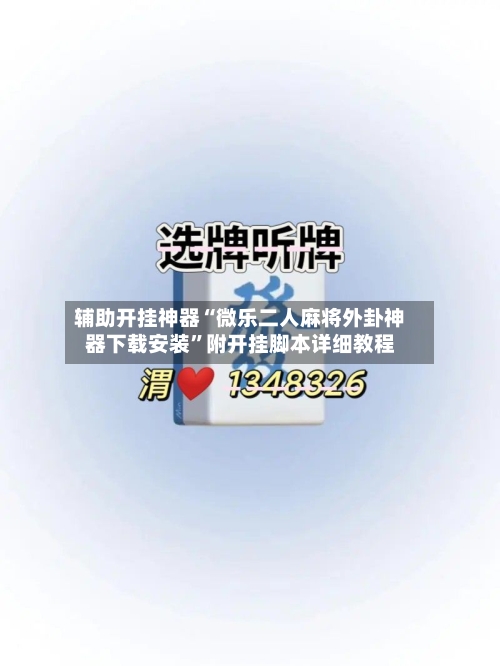 辅助开挂神器“微乐二人麻将外卦神器下载安装”附开挂脚本详细教程-第2张图片