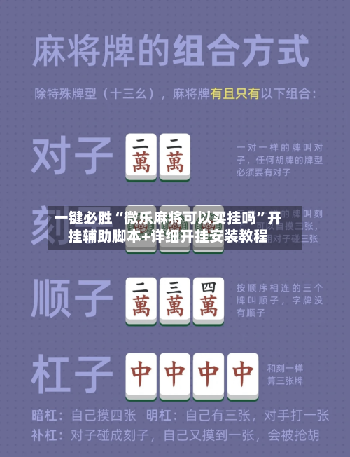 一键必胜“微乐麻将可以买挂吗	”开挂辅助脚本+详细开挂安装教程-第2张图片