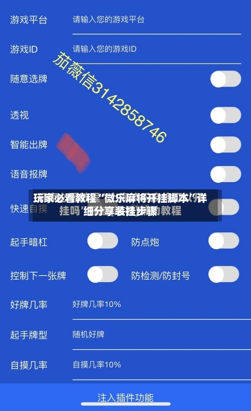 玩家必看教程“微乐麻将开挂脚本”详细分享装挂步骤-第2张图片