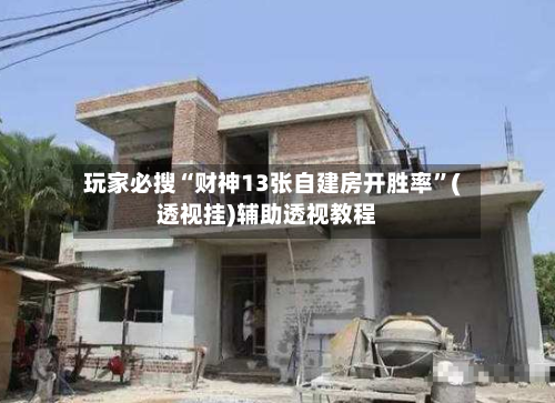 玩家必搜“财神13张自建房开胜率	”(透视挂)辅助透视教程-第3张图片