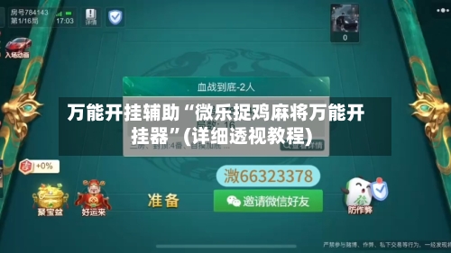 万能开挂辅助“微乐捉鸡麻将万能开挂器	”(详细透视教程)-第2张图片