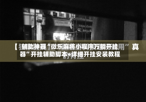 辅助神器“微乐麻将小程序万能开挂器”开挂辅助脚本+详细开挂安装教程-第2张图片