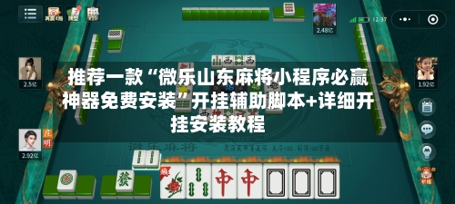 推荐一款“微乐山东麻将小程序必赢神器免费安装	”开挂辅助脚本+详细开挂安装教程-第2张图片