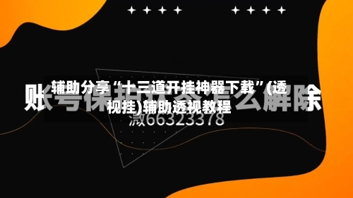 辅助分享“十三道开挂神器下载”(透视挂)辅助透视教程-第2张图片