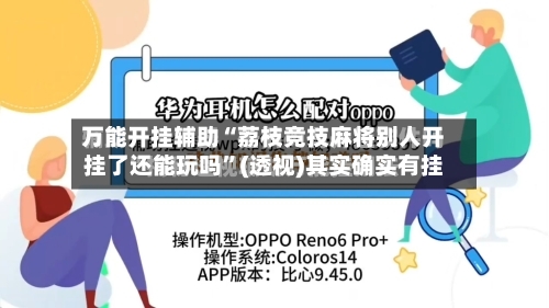 万能开挂辅助“荔枝竞技麻将别人开挂了还能玩吗”(透视)其实确实有挂-第3张图片