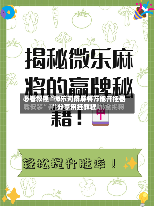 必看教程“微乐河南麻将万能开挂器”分享用挂教程-第3张图片