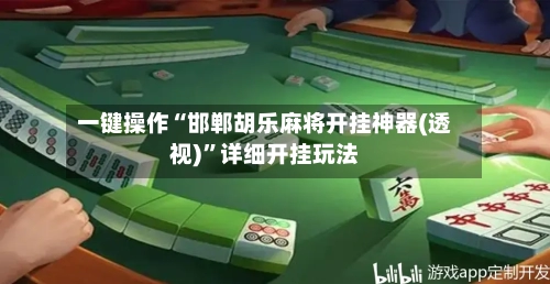 一键操作“邯郸胡乐麻将开挂神器(透视)”详细开挂玩法-第3张图片