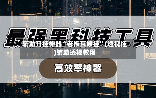 辅助开挂神器“老板互娱挂”(透视挂)辅助透视教程-第3张图片