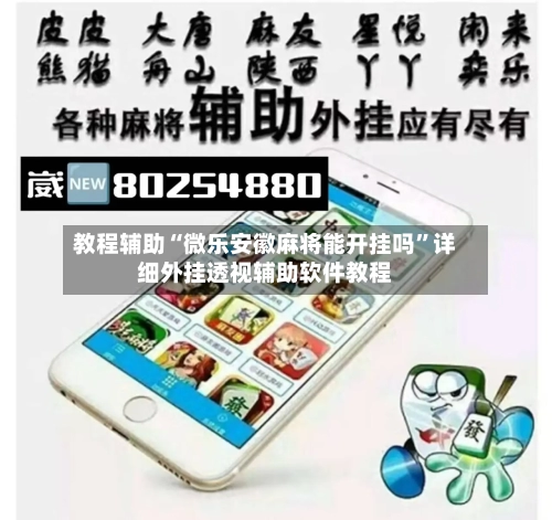 教程辅助“微乐安徽麻将能开挂吗”详细外挂透视辅助软件教程-第3张图片