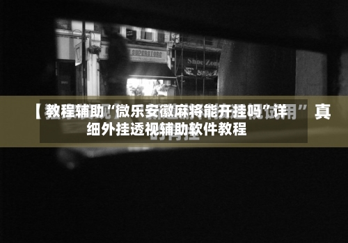 教程辅助“微乐安徽麻将能开挂吗”详细外挂透视辅助软件教程-第2张图片