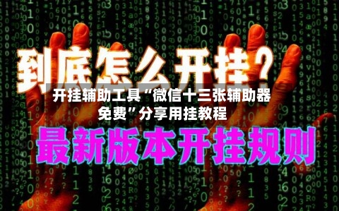 开挂辅助工具“微信十三张辅助器免费”分享用挂教程-第2张图片
