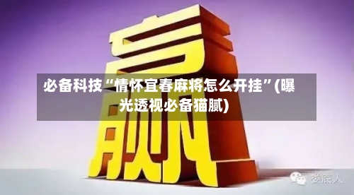 必备科技“情怀宜春麻将怎么开挂”(曝光透视必备猫腻)-第3张图片
