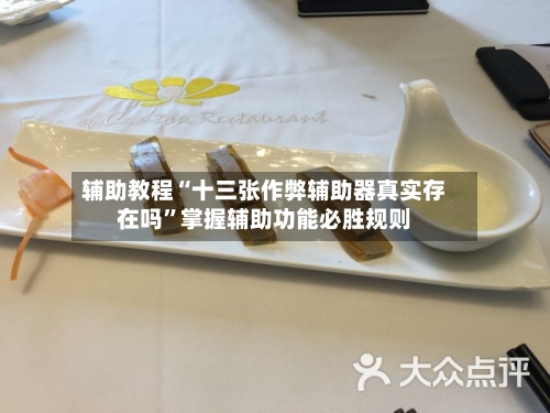辅助教程“十三张作弊辅助器真实存在吗”掌握辅助功能必胜规则