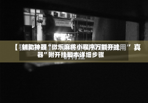 辅助神器“微乐麻将小程序万能开挂器”附开挂脚本详细步骤-第2张图片