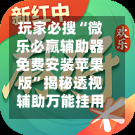 玩家必搜“微乐必赢辅助器免费安装苹果版”揭秘透视辅助万能挂用法-第2张图片