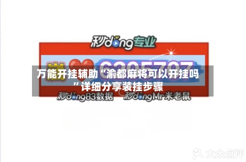 万能开挂辅助“渝都麻将可以开挂吗”详细分享装挂步骤-第3张图片