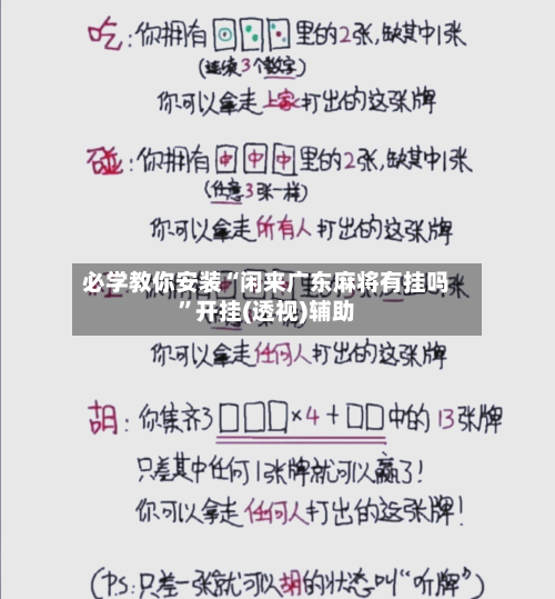 必学教你安装“闲来广东麻将有挂吗”开挂(透视)辅助-第2张图片