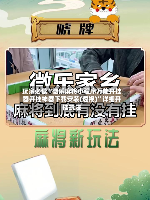 玩家必读“微乐麻将小程序万能开挂器开挂神器下载安装(透视)”详细开挂玩法-第2张图片