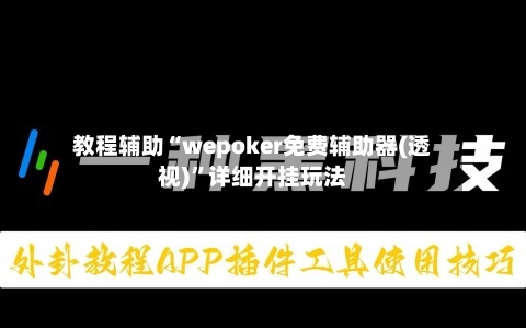 教程辅助“wepoker免费辅助器(透视)”详细开挂玩法-第2张图片